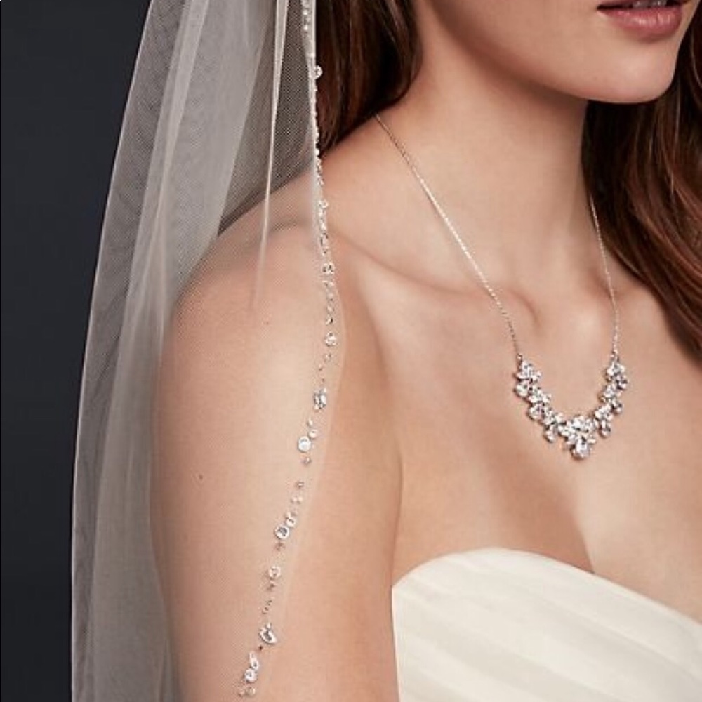 Crystal Fingertip Wedding Veil